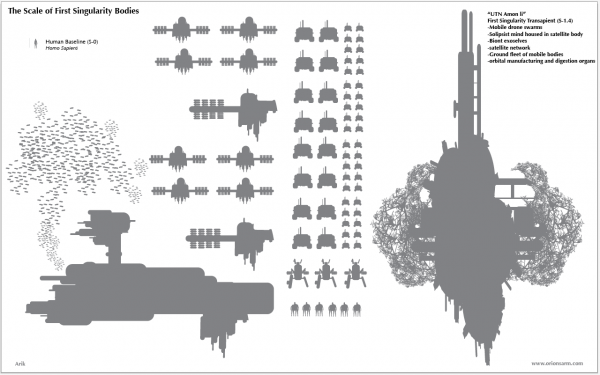 The Scale of Transapient Bodies